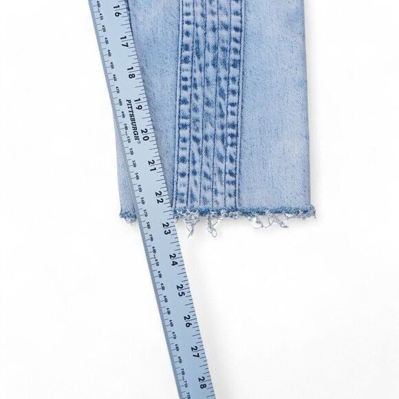 IRO Inahe Bleached‎ High Rise Raw Hem Ankle Acid Wash Jeans Women's 2/34 Short - Picture 7 of 12